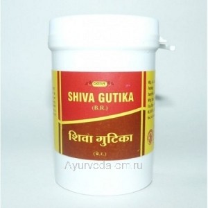 Шива Гутика (Shiva Gutika) 100 таблеток Вьяз ( Vyas Pharmaceuticals) Индия